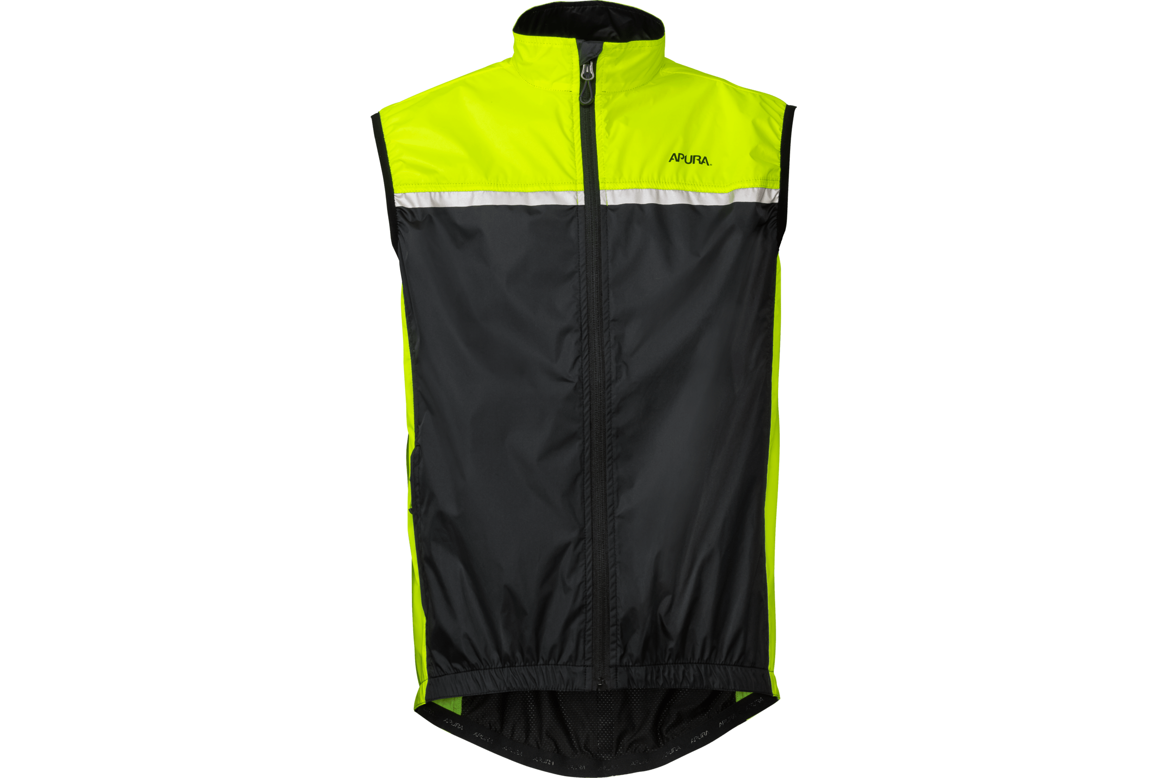 APURA - Commuting Herren Windweste schwarz/neongelb